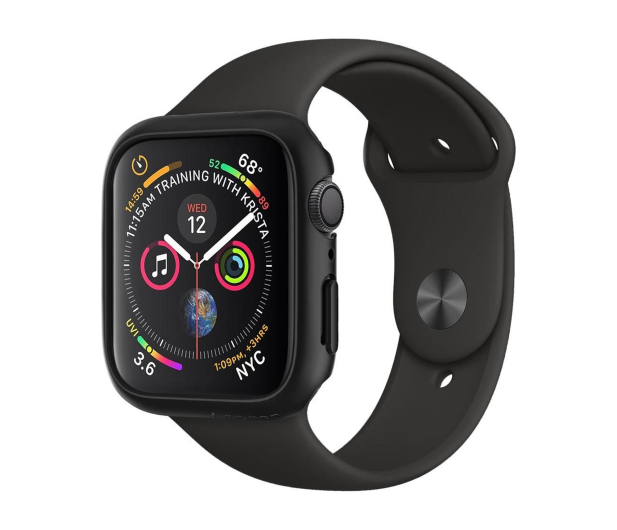 Spigen Thin Fit Apple Watch 4 / 5 / 6 / Se (44 Mm) Black - 1346680 - zdjęcie